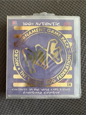 VTG Sealed New 1995 The World POG Federation Micro Tournament Game Pack MB